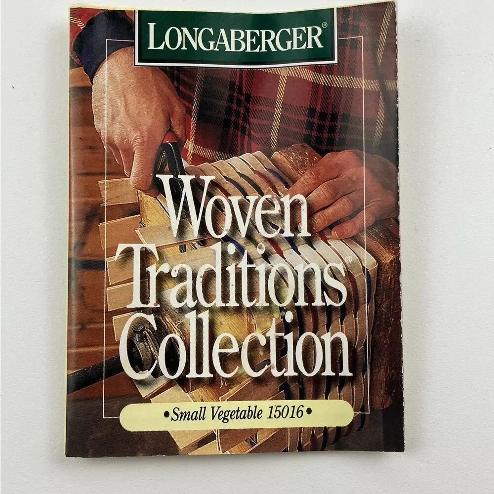 Longaberger Woven Traditions Small Vegetable Basket Set 1993 | Signed VTG (15016